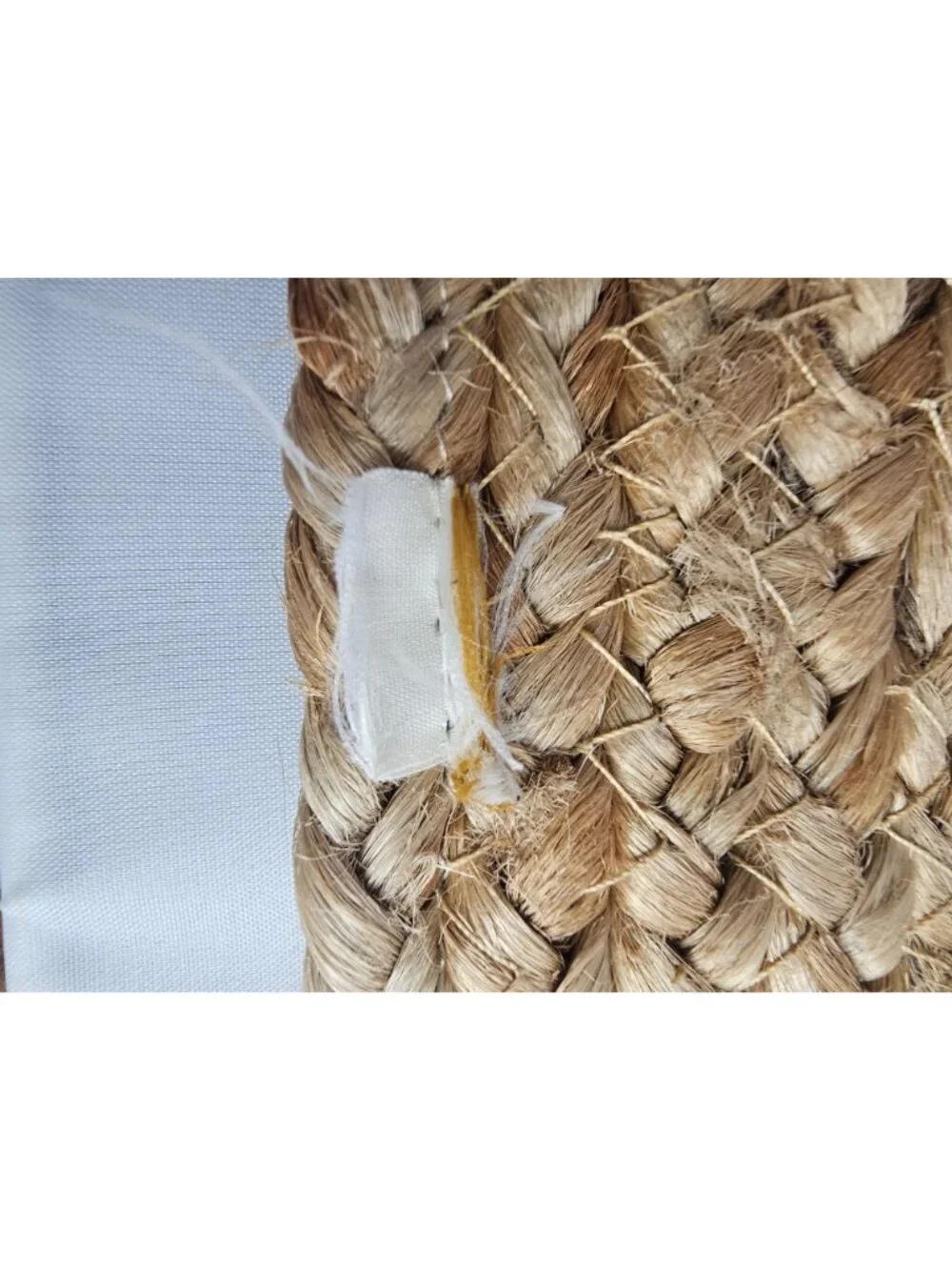 3 Braided Hemp Rope Placemats 16" Stitched Coils Table Mats farmhouse cottage - Picture 5 of 7